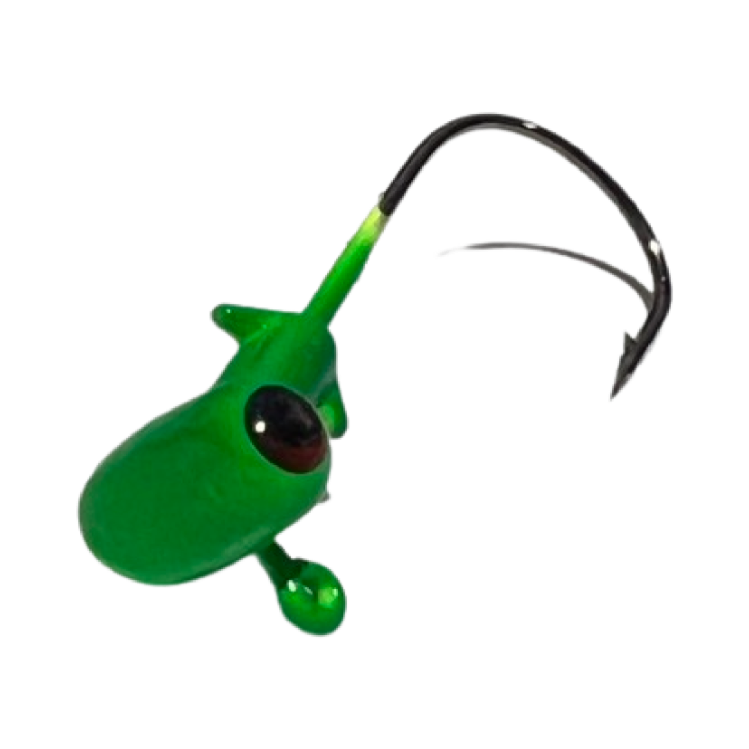 Pure Crappie Pig Tail - Green/Chartreuse 2” - Pure Crappie Tackle Co
