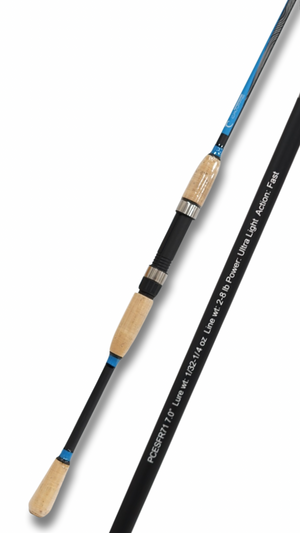Pure Crappie Elite Series Fishing Rod 7' Ultra Light 1Pc. Carbon Fiber -  Pure Crappie Tackle Co