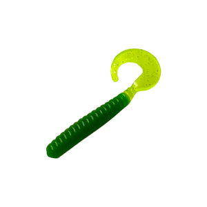 Pure Crappie Pig Tail Pro - Green/Chartreuse 2.5”