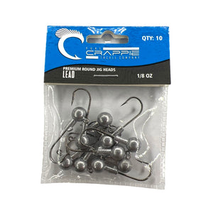 Pure Crappie 1/8 Ounce Jigs 10pc. - Lead